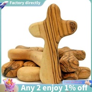 10 PCS Small Olive Wood Crosses Holding Crosses Portable Prayer Crosses