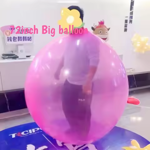72 Inch Latex Oversized Large Big Balloons Giant Human Drilling Round Funny Game for Parties Festiva