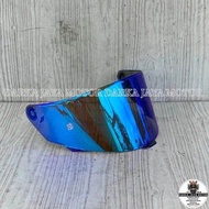 KACA HELM KYT TT COURSE IRIDIUM RED/ VISOR IRIDIUM KYT TT COURSE / KACA IRIDIUM RED GOLD KYT TT COUR