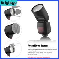 brightgo-my Professional Camera Flash Lamp Round Head Wireless 2.4G Zoom for A7RII A7R A58 A99 ILCE6