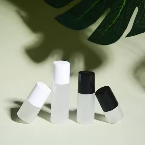 1ml 2ml 3ml 5ml Glass Rolle On Bottle Frosted Rollerball Bottle Mini Essential Oil Bottle Perfume Re