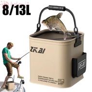 [COD] Fishing Bucket, Fishing Bucket Foldable Bucket Foldable Bucket, Cover Net Camping Bucket Outdo