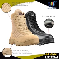Men SWAT Classic 9" Tactical Military Boots Side Zip Combat Forces Shoes/ Kasut Operasi LelakI
