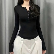 Áo thun tay dài len tăm thỏ Justdun T66