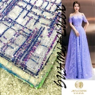 High-Quality 3mm Sequin Fabric Evening Dress for Women