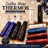 AJ 025 Thermos LED Bottle Engrave Laser Name Hadiah / Birthday / Thermos / Vacuum Flask / Hari Guru 