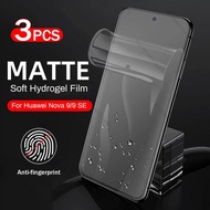 3Pcs 9999D Matte Hydrogel Film For Huawei nova 5 7 8 9 10 11 5i Pro Frosted Screen Protector Not Gla