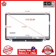 Laptop Screen 14.0" Slim 40Pin LED Screen (NT140WHM-N47) For Asus Dell Acer Hp Lenovo Replacement Di