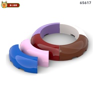 Compatible with Lego 65617 3x3x1 4/1 Round Curved Smooth Brick High-Quality Parts MOC Toys DIY Assem
