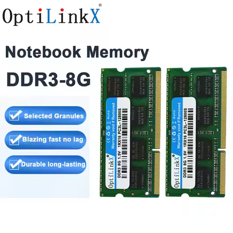 OptiLinkX DDR3 DDR3L Memory Ram SODIMM Laptop RAM 8GB 4GB 1333MHz 1600MHz 1866MHz High Performance N