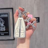 For Hongqi H9 car model key case HS5 model shell H7 E-HS9 key cover creative personalized buckle gif