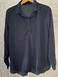 Thrift Blouse Sifon Navy