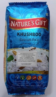 Nature's Gift Khushboo Basmati Rice ข้าวบัสมาติ ตรา เนเจอร์กิฟ ขนาด 1kg