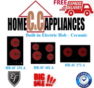 EF  BUILD IN ELECTRIC HOB CERAMIC HB AV 231 A | HB AV 461 A | HB AV 271 A