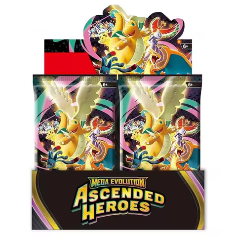 360Pcs Pokemon Destined Rivals Prismatic Evolutions Card Ascended Mega Evolution English Booster Bat