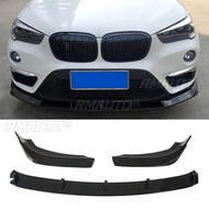 Car Front Bumper Lip Diffuser Spoiler Glossy Black Modification Part for BMW X1 F48 F49 2017+ Car Ac