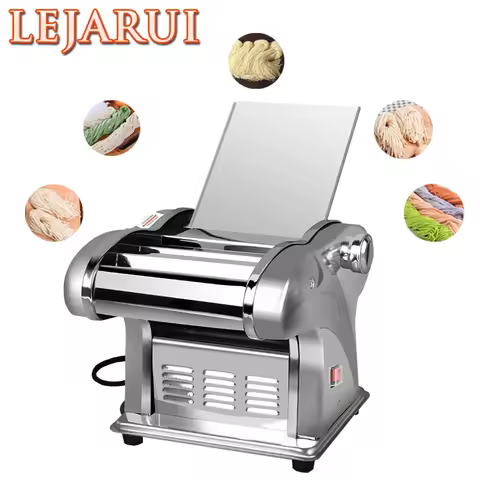 Stainless Steel Pasta Maker Machine Manual Cutting Adjustable Thickness Dough Fresh Noodle Pasta Mak