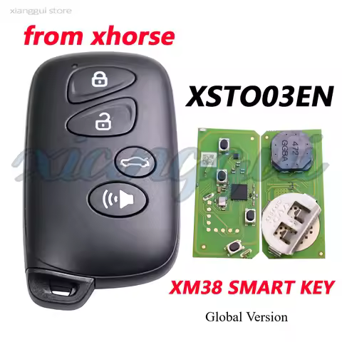 XSTO03EN Global Version XHORSE VVDI XM38 Smart Car Remote Key for Lexus for Toyota 4D 8A 4A Chip