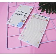 Loose Leaf A6 Ring 6 Notes Cashflow Budgeting Finance Agenda Book Notes Notepad Notebook Saving Jar 