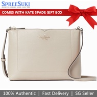Kate Spade Handbag In Gift Box Harlow Pebbled Leather Crossbody Warm Beige # WKR00058