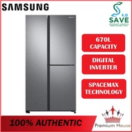 SAMSUNG RS63R5561M9/ME 670L 3-DOOR INVERTER FRIDGE/REFRIGERATOR