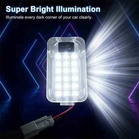 with switch For Honda Civic 2001-2019 Fit Jazz Insight Accord White LED Interior Light Luggage Compa