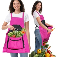 Gardening Apron,Canvas Garden Apron with Pockets for Women and Men,Harvest Apron,Gifts for Gardeners