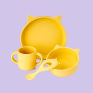 PREMIUM BPA-Free Silicone Dinnerware Baby Feeding 4pcs