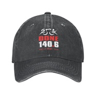 Triathlon Triathlete Done 140.6 Iron Long Distance 140.6 Miles Distressed Personality Cowboy Cap