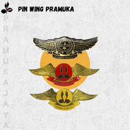 Pin Wing Gerakan Pramuka Logam Lapis Resin
