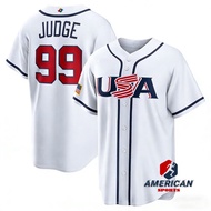 Men's USA Baseball Jersey Aaron Judge White 2026 World Classic Home Jersey