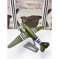 1/100 World War II US Army 101 Airborne Division C47 Transport Fighter Aircraft Model Normandy War 7