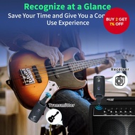 New A9 Wireless Guitar System - 2.4GHz, 24-bit 48KHz audio, 100ft range, no latency, 4-hour recharge