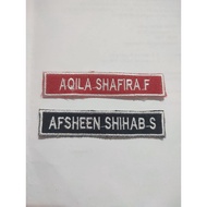 Custom Embroidered Name Bet ATLAS 02 818 Computer Embroidery Neat Stitching Size 1.8x8.5cm Ready to 