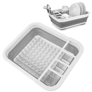 lhome Foldable Dish Rack for Dinnerware Storage  Portable Bowl Spoon Chopsticks Organizer Drainer Co