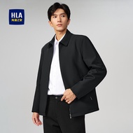 HLA | แจ็คเก็ตชายคอปก นุ่มเรียบ สบายจากเส้นใยนม
