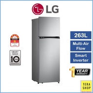LG GV-B242PLGB 263L Inverter Refrigerator 2 Door Fridge Peti Sejuk 冰箱