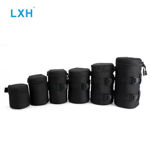 LXH Photographic Accessory DSLR Camera Lens Bag Lens Pouches waterproof Nylon Lens case For Canon Ni