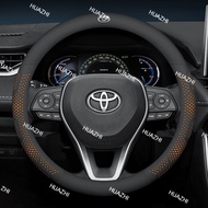 ZC Chamois Car Steering Wheel Cover For Toyota Corlla Camry Yaris Auris C-HR RAV4 Land Cruiser Prius