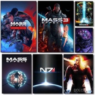 Game M-Mass E-Effect N7 Poster High Quality Print Waterproof Wall Art Sticker Bar Living Room Decor 