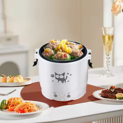 Portable Electric Mini Rice Cooker MultiCooker Rice Cooker Household 220V for Car 12V Truck 24V Cook