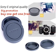 2PCS Camera Front Cap Body Cap Rear Lens Cap Kit for Sony E Mount NEX Nex-3 NEX-5 6 7 A7 A7r A7s A30