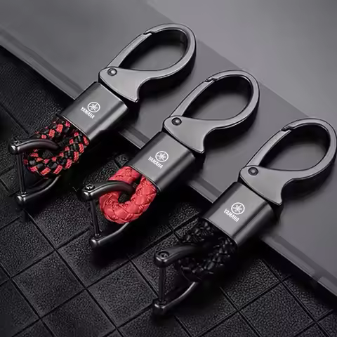 Men Women Car Keychain Car Emblem Keyrings Key Case Accessories For Yamaha R1 R3 R25 Mt-09 MT07 FZ07