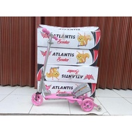 SKUTER INJAK ATLANTIS DUAL PEDAL ALLOY SHOCKBREAKER SCOOTER ANAK - YoBoiYoBoi