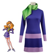 Daphne Blake cosplay costume adult girl fantasy song disguise dress socks TV cosplay Halloween cospl