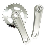 [Hot-MRBUNNYB] 28T 114mm Kids Bike Crankset Single Speed Crank Set Square Hole