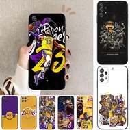 OPPO A53 A32 A54 A16 A56 A3 Pro A80 A3X A16K A17 A17K Q18 the Lakers Soft black phone case
