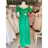 SIDE SWAG Brooch Design Formal Dress for Events, Weddings, Ninang, Mother of the Bride Groom