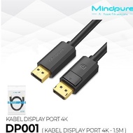 4k 1.5M Mindpure DP001 Port Display Cable