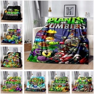Plants vs. Zombies Pea Shooter 3D Printed Flannel Blanket Office Napping Living Room Sofa Air Condit